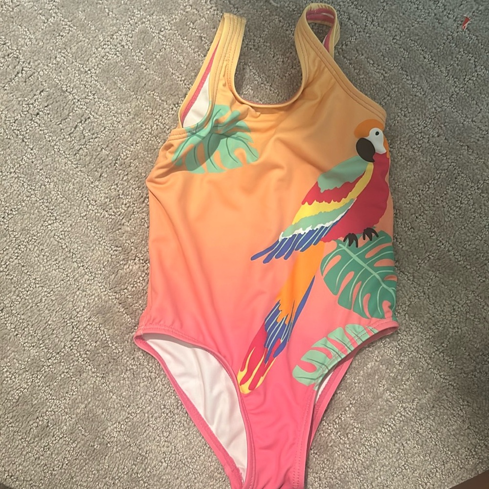 Zara Tropical Print one piece swimsuit size 12-24m